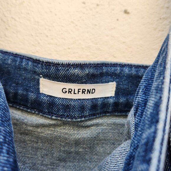 GRLFRND Hill Slim Denim Jumpsuit Overalls Alive Again - Picture 6 of 8